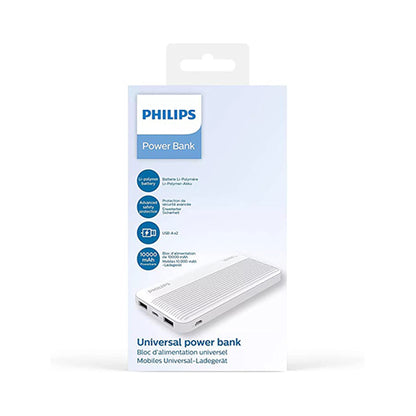 Philips 10000mAh Power Bank White