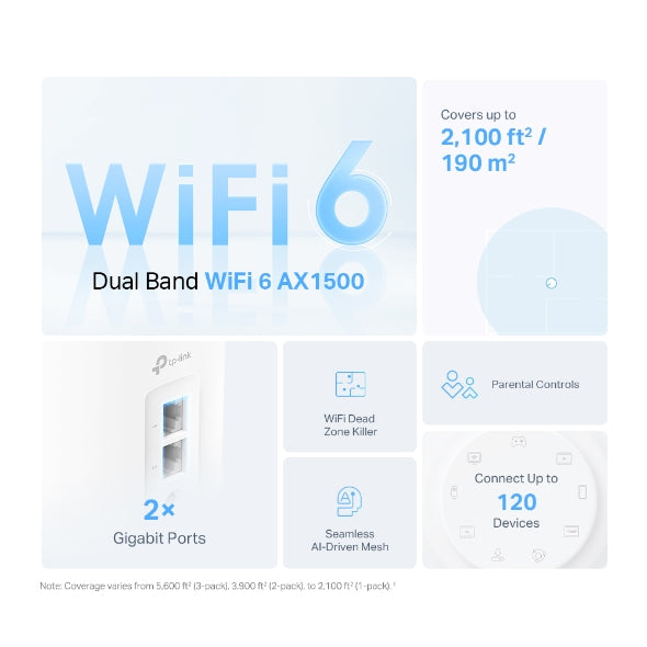 Tp-Link X10 3Pack Ax1500 Mesh Wifi 6