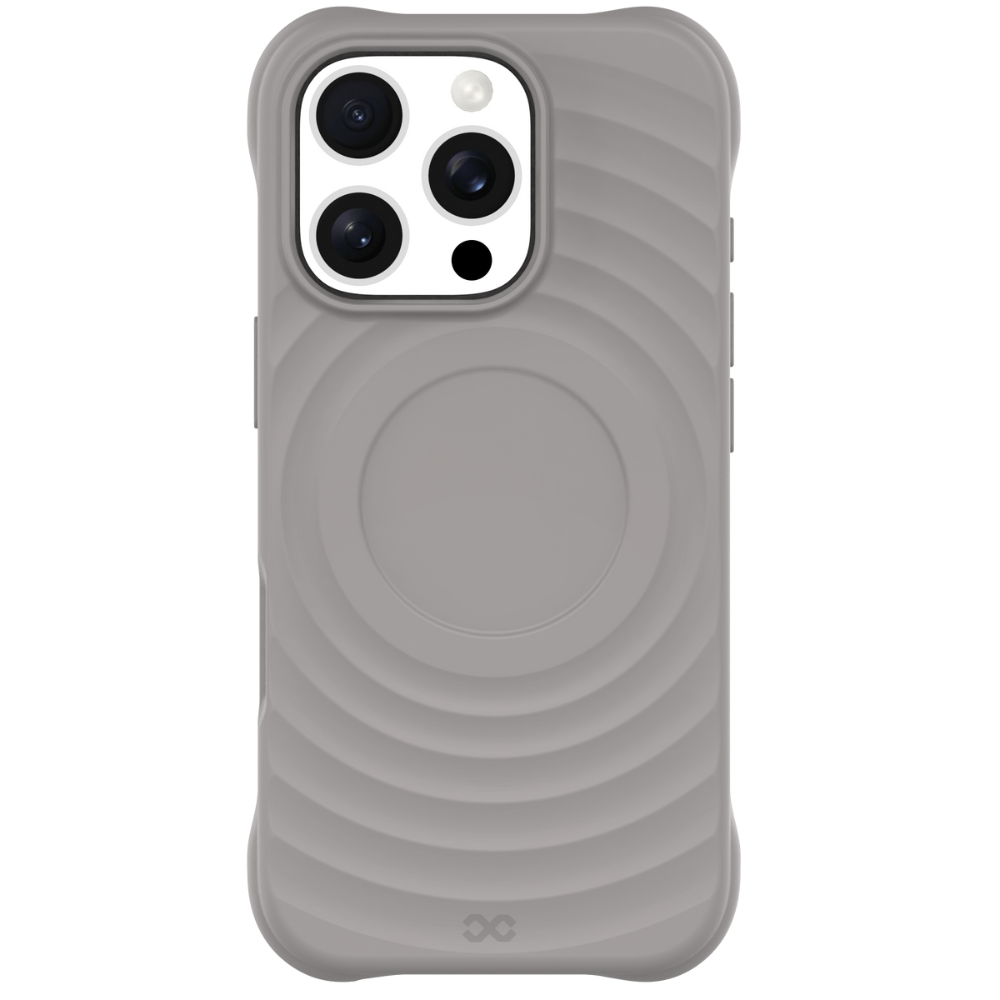 Infinyty Quiver Ripple Silicone Case iPhone 16 Pro Max, Dark Grey