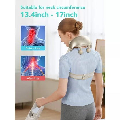 SKG H7 Ultra Neck & Shoulder Massager, Smart Heated Neck Therapy, Deep Tissue Relaxation Device