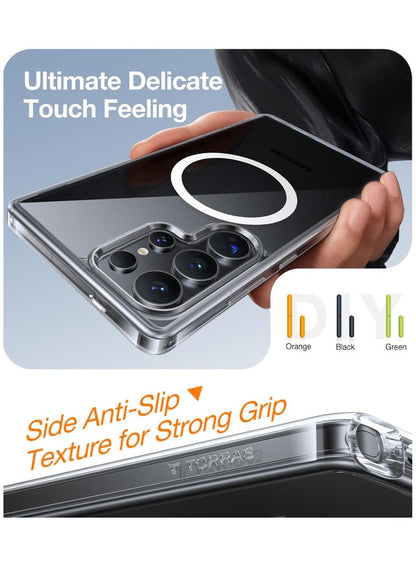 TORRAS Guardian Magnetic Case for Samsung Galaxy S25 Ultra - Clear