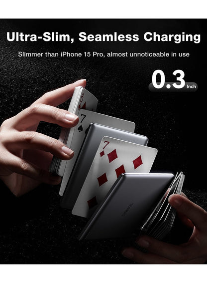 TORRAS MiniMag 5000mAh Magnetic Wireless Power Bank - Grey