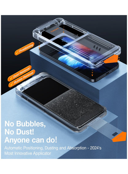 TORRAS Install Master Screen Protector for Samsung Galaxy S24 - Clear