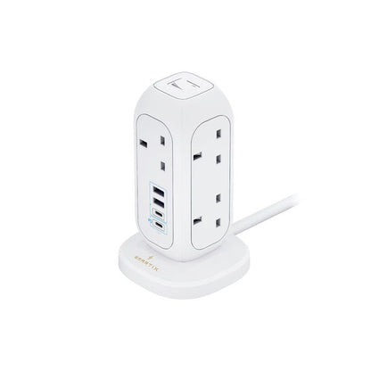 Smartix Premium Multi-Device Charging Tower PowerHub MINI White, SM1BCPTM