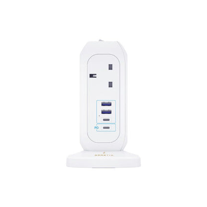 Smartix Premium Multi-Device Charging Tower PowerHub MINI White, SM1BCPTM