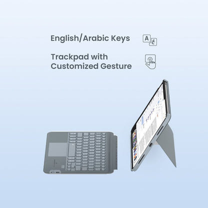 Smartix Detachable Wireless Keyboard with Trackpad for iPad Air 11-inch M2 & iPad Pro 11-inch 4th Gen