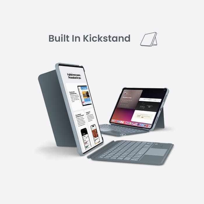 Smartix Detachable Wireless Keyboard with Trackpad for iPad Air 11-inch M2 & iPad Pro 11-inch 4th Gen