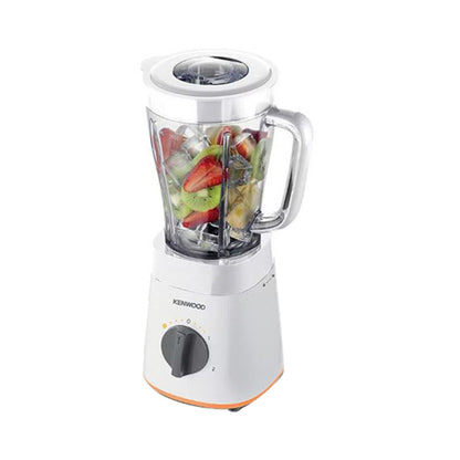 KENWOOD Blender 500W Smoothie Blender/Smoothie Maker 1.5L with Multi Mill (Grinder/Chopper), Ice Crush Function BLP15.150WH White