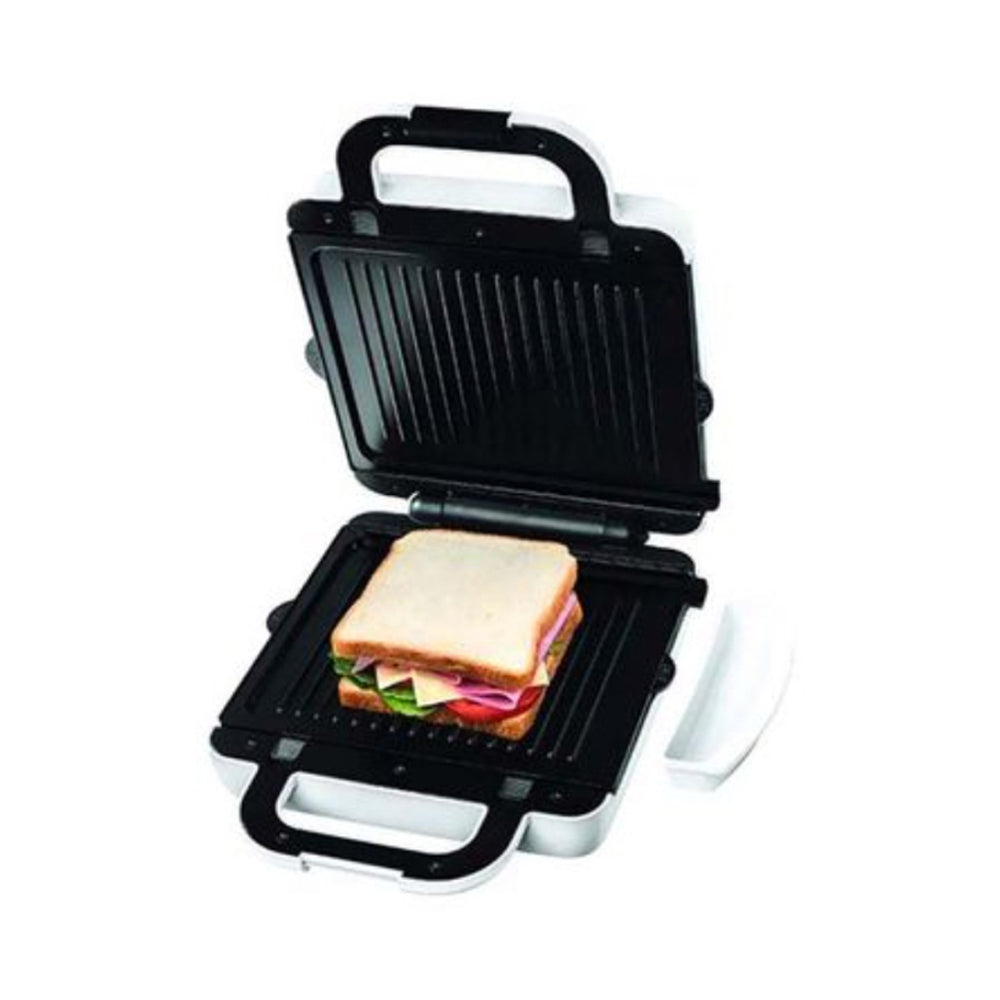 KENWOOD 4 Slots 2-in-1 Sandwich Maker & Grill (180° Open Flat for Using as a Griddle) with 2 Sets of Non Stick Multifunctional Plates for Grilling and Toasted Sandwiches SMP94.A0WH