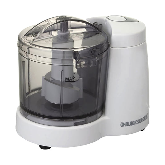 Black + Decker Mini Chopper 350ml White