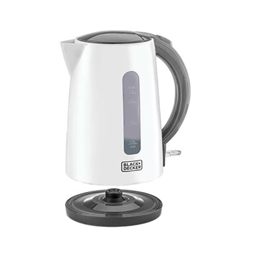 Black+Decker Concealed Coil Kettle, White, 1.7 Litres, Jc70-B5