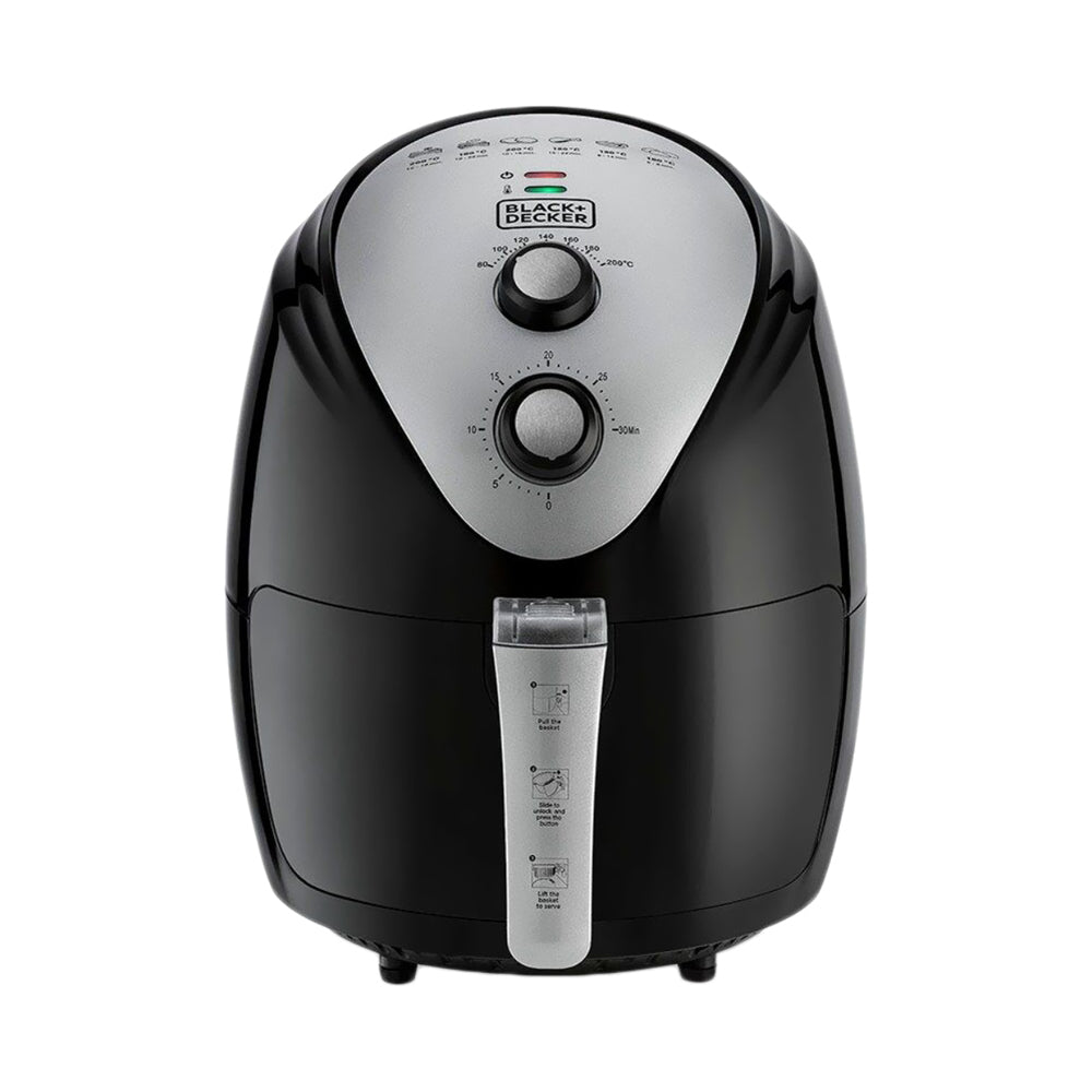 BLACK+DECKER AF150-B5 AeroFry Air Fryer 3.5L 1500W - Front View