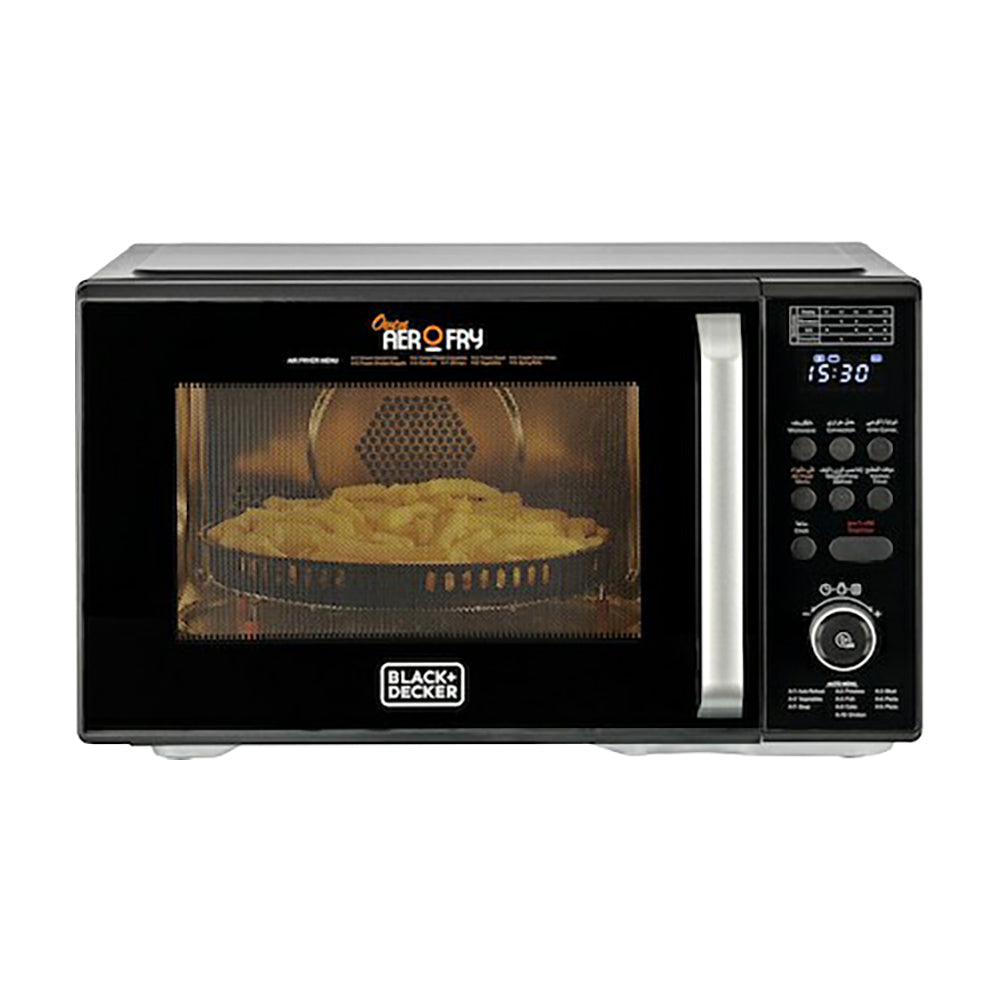 BLACK+DECKER 4-in-1 Digital Microwave Oven with Air Fryer, Grill & Convection, 29L, Black - MZAF2910-B5, by BLACK+DECKER