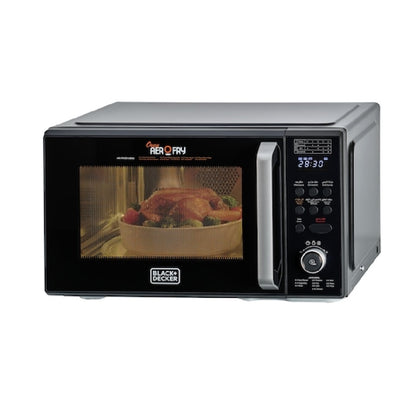 BLACK+DECKER 4-in-1 Digital Microwave Oven with Air Fryer, Grill & Convection, 29L, Black - MZAF2910-B5, by BLACK+DECKER