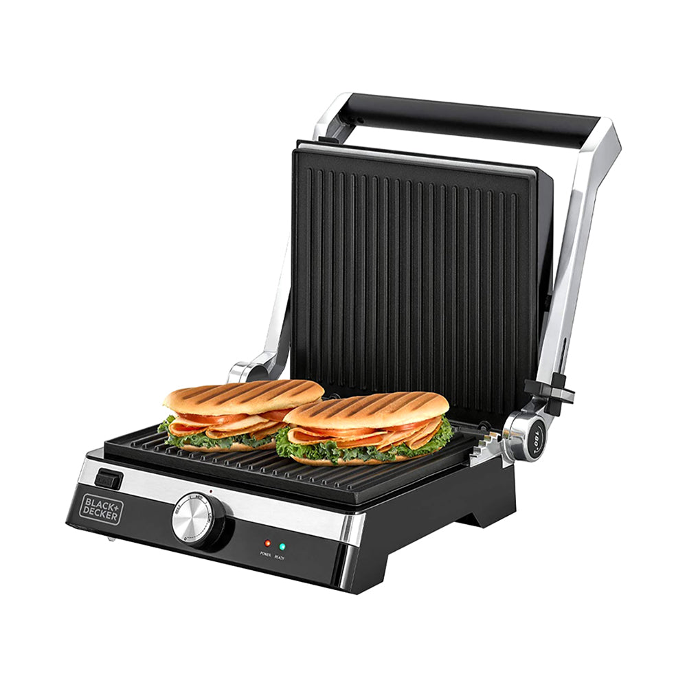 Black & Decker Family Health Contact Grill 2000W Black/Silver