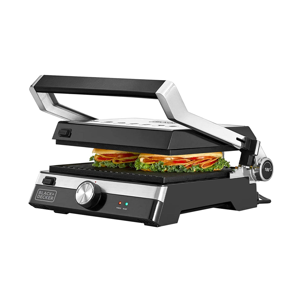 Black & Decker Family Health Contact Grill 2000W Black/Silver