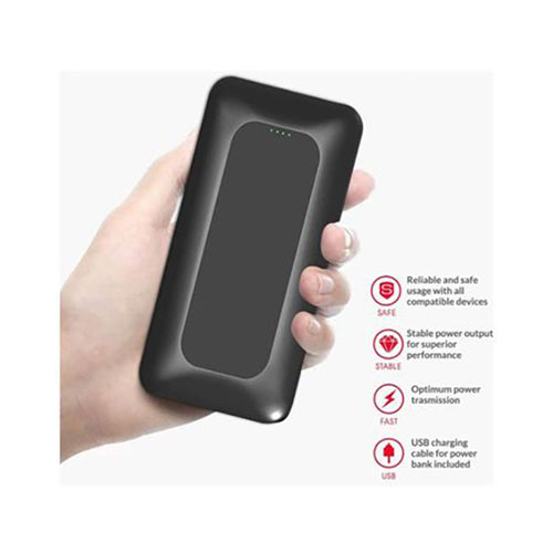 Trands 10000mAh Dual USB Power Bank Black