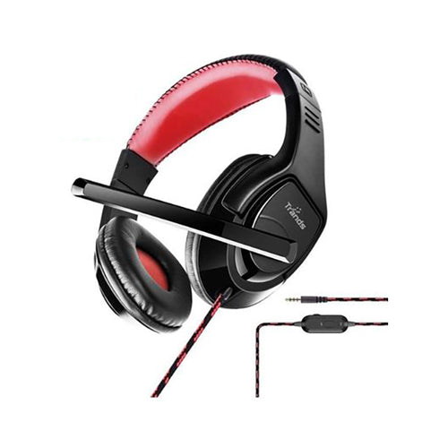 Trands Connector Noise Cancelling Microphone Gaming Headset Black