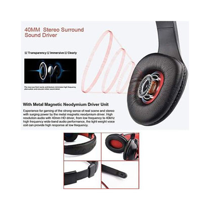 Trands Connector Noise Cancelling Microphone Gaming Headset Black