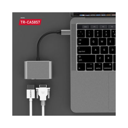 Trands Type-C To HDMI Adaptor Grey