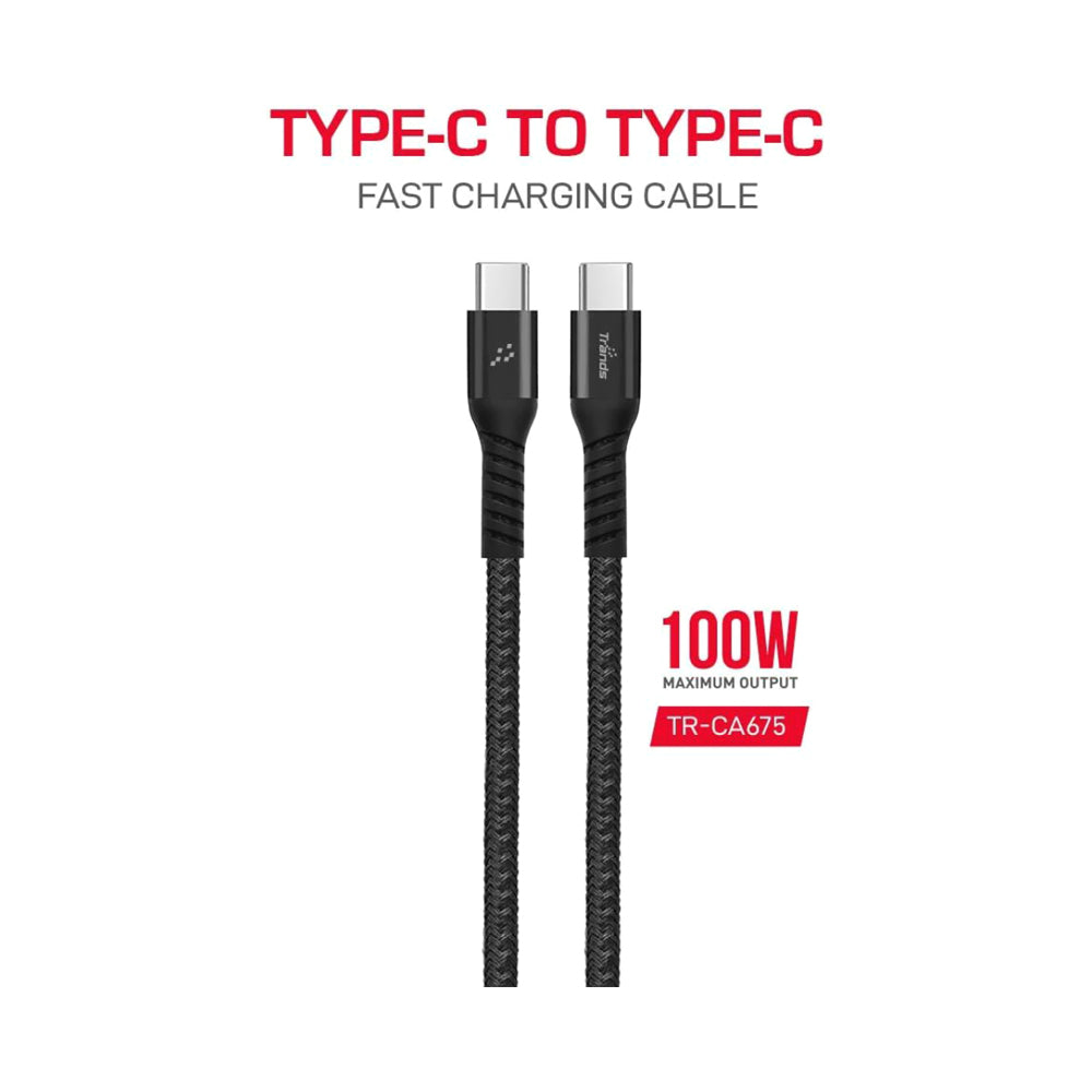 Trands Type-C Cable 1M Black