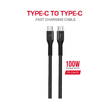 Trands Type-C Cable 1M Black