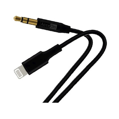 Acceon Lightning To Aux Cable Black