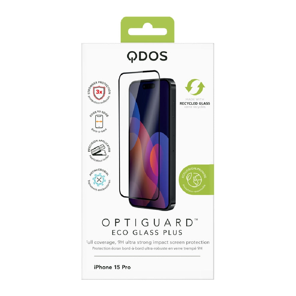Qdos Optiguard Eco Glass Tempered Glass Screen-Protecto for Apple
