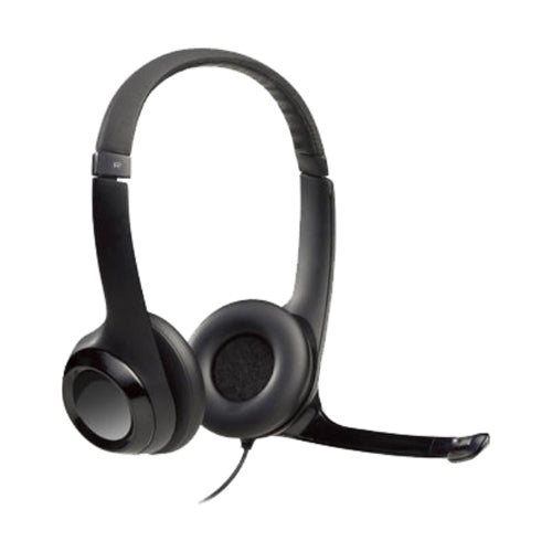 Logitech USB Wired Over-Ear Headphones Black