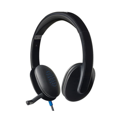 Logitech USB Wired Over-Ear Headset Black