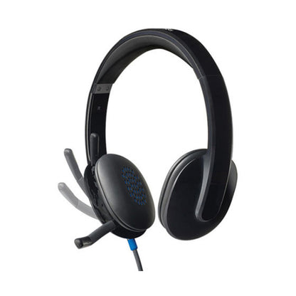 Logitech USB Wired Over-Ear Headset Black