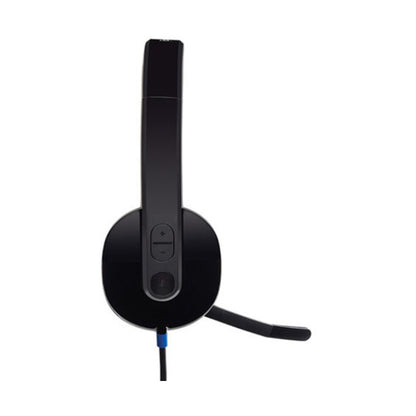 Logitech USB Wired Over-Ear Headset Black