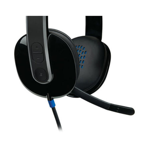 Logitech USB Wired Over-Ear Headset Black