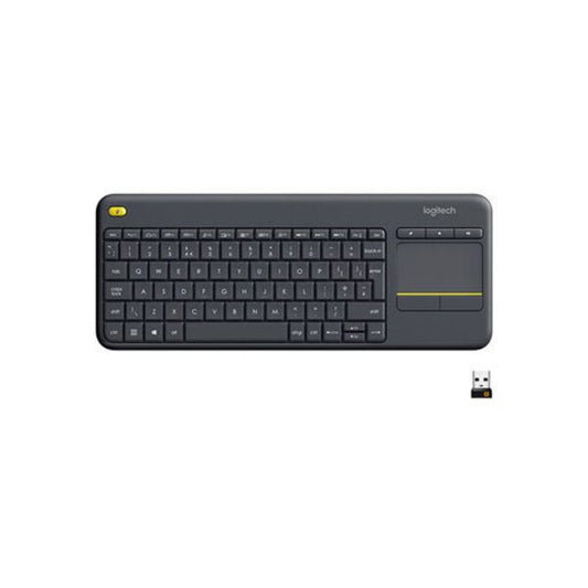 Logitech Plus Wireless Living Room Keyboard With Touchpad Black