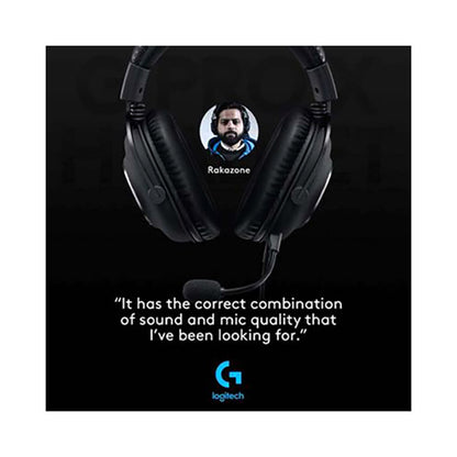 Logitech Pro X Over-Ear Gaming Headset with Microphone Black