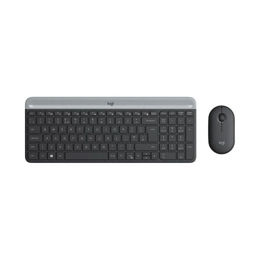 Logitech Wireless Keyboard And Mouse Set Black