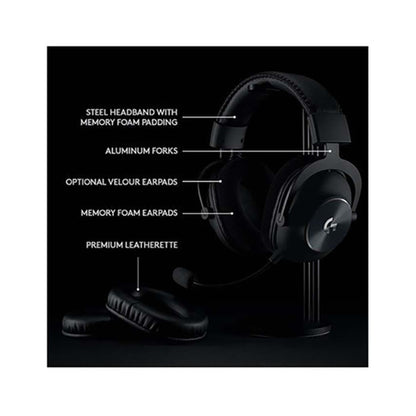 Logitech Wireless Over-Ear Gaming Headphone With Microphone Black