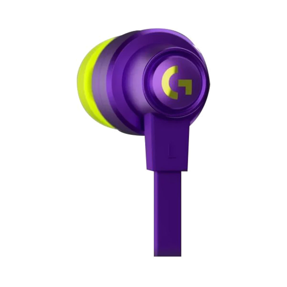 Logitech Wired In-Ear Gaming Earphones Purple