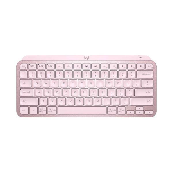 Logitech MX Keys Arabic Layout Wireless Illuminated Keyboard Rose Pink