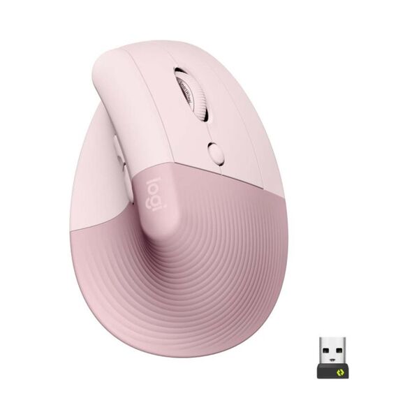 Logitech Lift Vertical Ergonomic Mouse Rose Pink