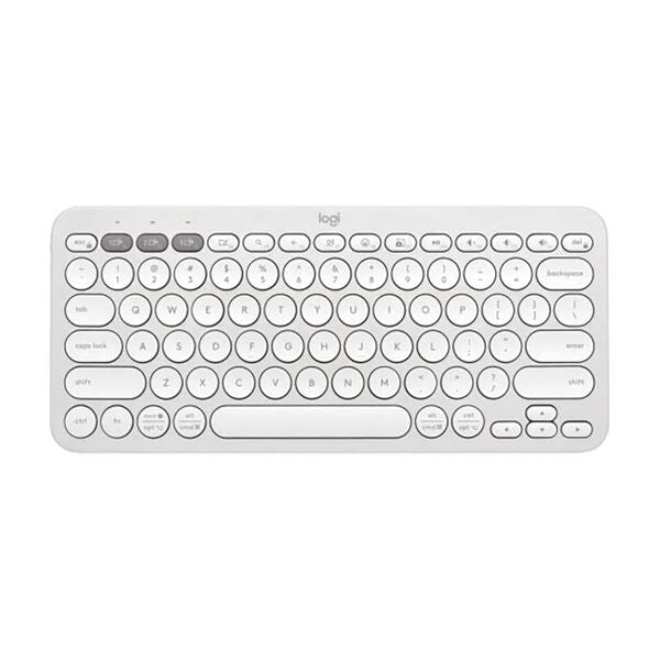 Logitech Pebble Keys 2 K380S Bluetooth Keyboard Tonal White