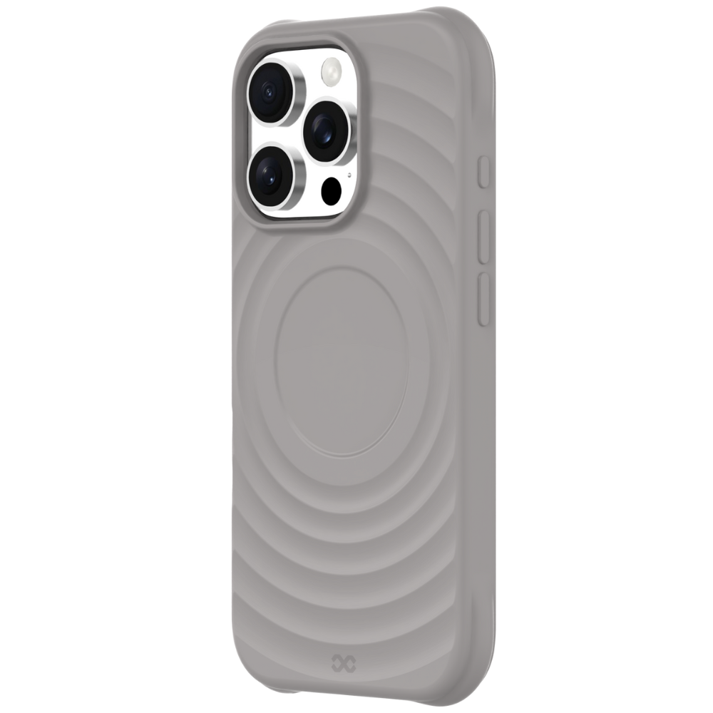 Infinyty Quiver Ripple Silicone Case iPhone 16 Pro, Sand