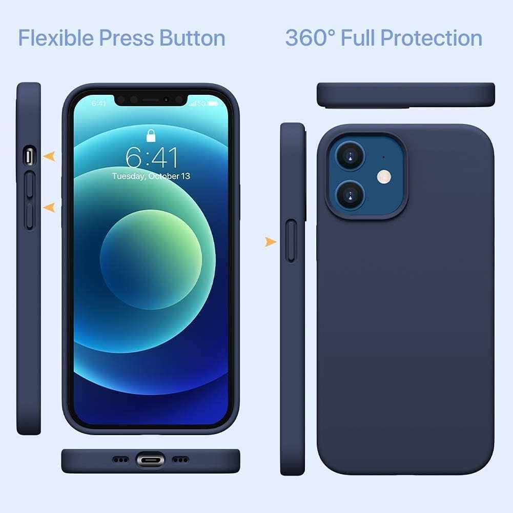 PROTECT  iPhone 12 Pro Max Straw Phone Case, Biodgradable, Blue, SIP12PMNB