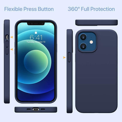 PROTECT  iPhone 12 Pro Max Straw Phone Case, Biodgradable, Blue, SIP12PMNB