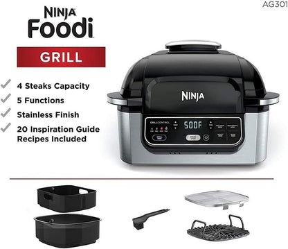Ninja AG301ME Foodi Grill - Griddle Mode for Pancakes and Eggs