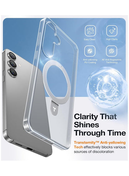 TORRAS Ostand Case for Samsung Galaxy S25 - Clear