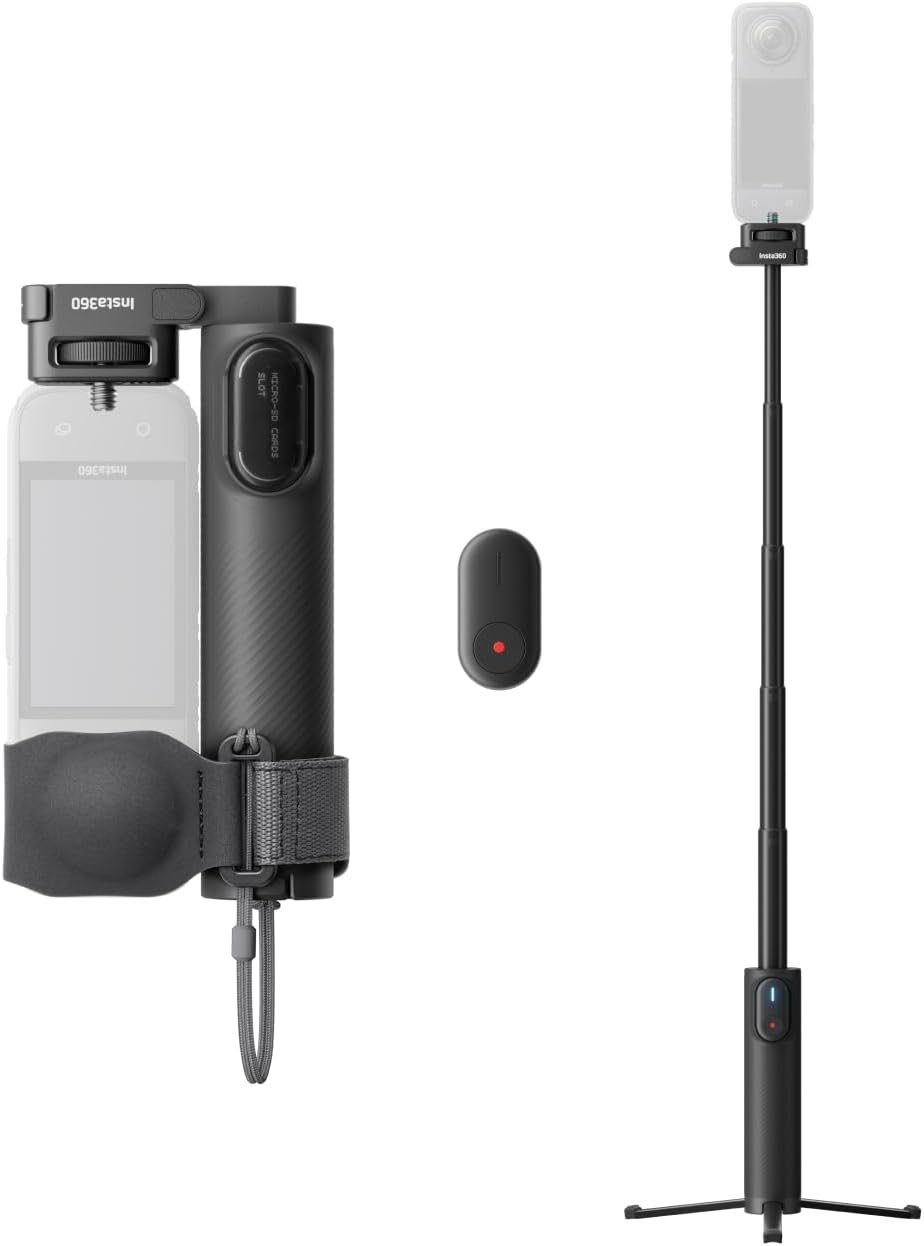 Insta360 Foldable 2-in-1 Selfie Stick (1/4" Mount) for X5/X4/X3 Camera
