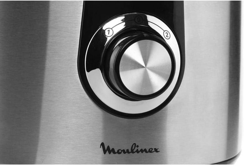 Moulinex JU550D27 Juicer - Stainless Steel Design and Anti-Drip Spout