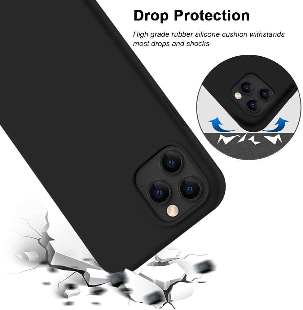 PROTECT  iPhone 12 Pro Max Straw Phone Case, Biodgradable, Black, SIP12PMB