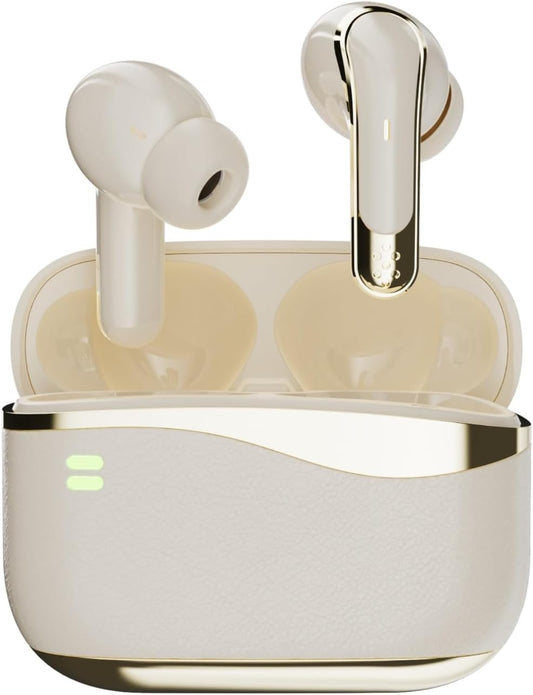 Grabit GTunes Duet TWS Earbuds with Active Noise Cancelling Beige